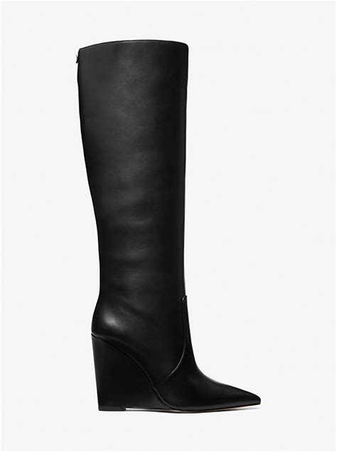 wedge ankle booties michael kors|Michael Kors isra wedge boots.